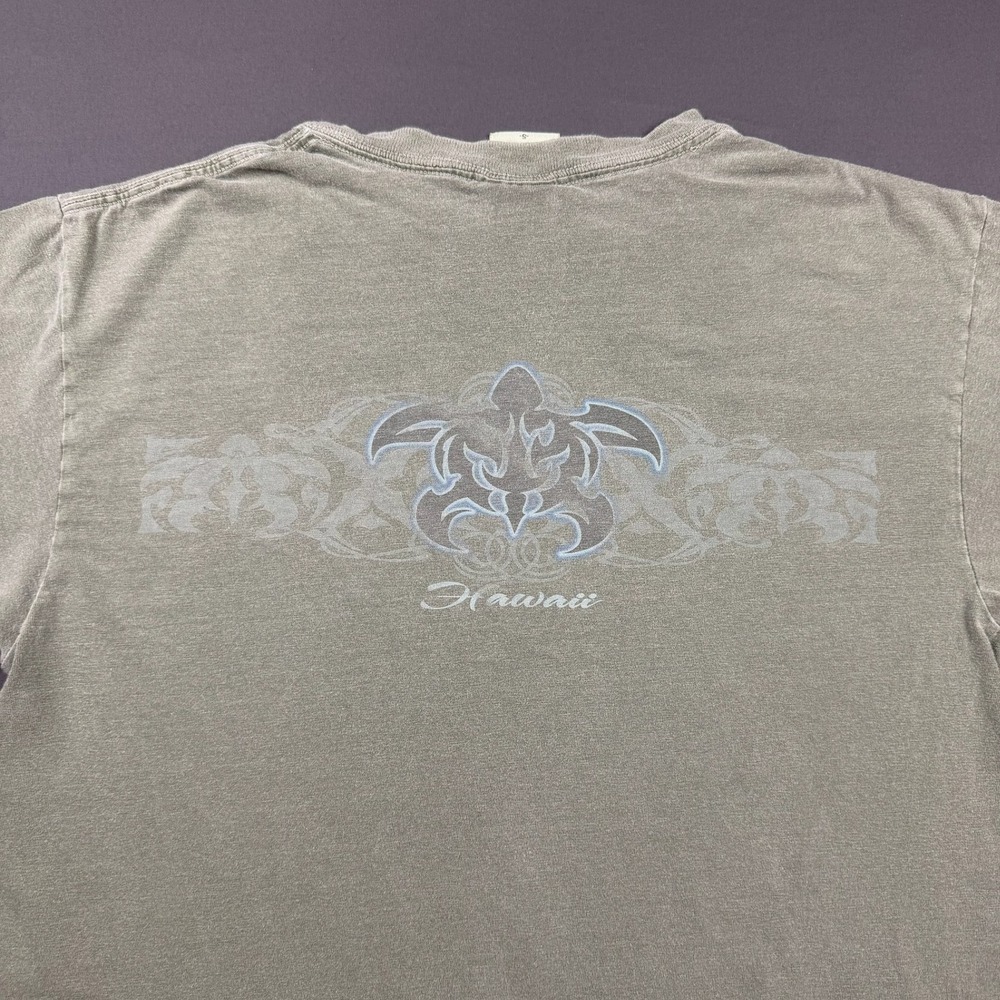 Chroma Zone by Anvil Hawaii Honu Isle Sea Turtle T-Shirt Mens Small Green - Picture 3 of 8
